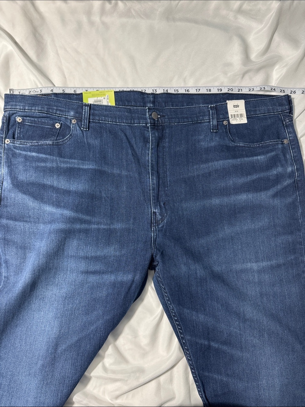 Levi’s 502 Taper Jeans 50x32 (Hemmed to 29”) Levi’s Flex Stretch Dark Wash - Picture 5 of 10